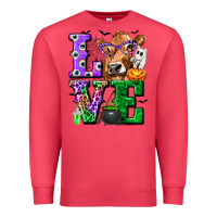 Cardinal love cow halloween tbw Premium Sweatshirt - texasbilliewilder