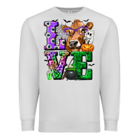Dove Grey love cow halloween tbw Premium Sweatshirt - texasbilliewilder
