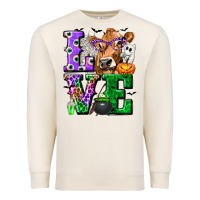 Sandshell love cow halloween tbw Premium Sweatshirt - texasbilliewilder