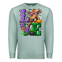 Seafoam love cow halloween tbw Premium Sweatshirt - texasbilliewilder