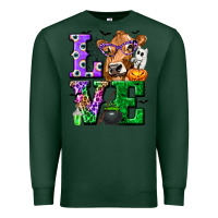 Sports Green love cow halloween tbw Premium Sweatshirt - texasbilliewilder