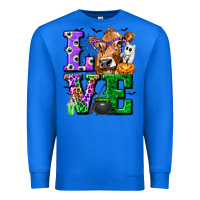 True Royal love cow halloween tbw Premium Sweatshirt - texasbilliewilder