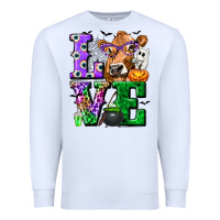 White love cow halloween tbw Premium Sweatshirt - texasbilliewilder