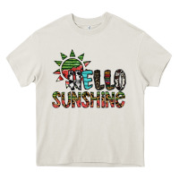 Cream hello sunshine Heavy Core Tee - SublimationCraftShop