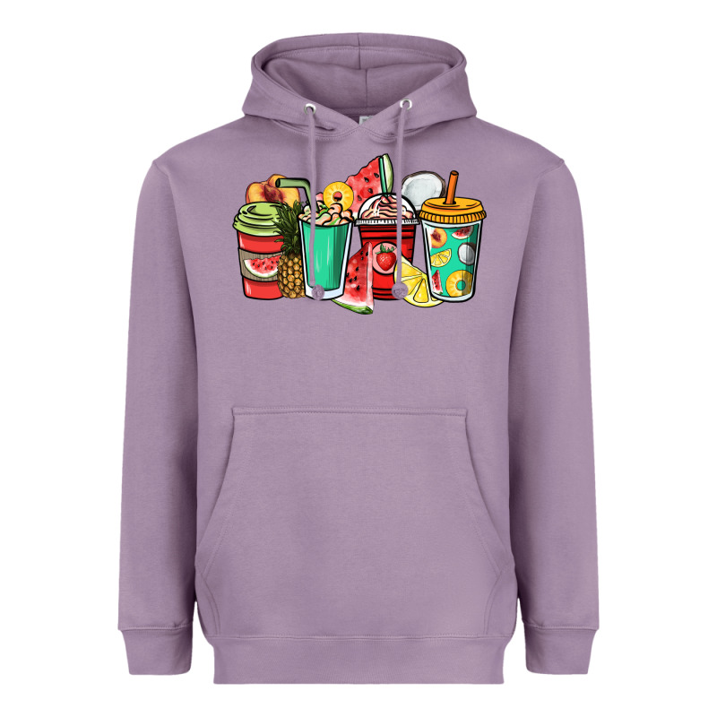 Fruits Coffee Cups Heavyweight Hoodie by NancyCooperArtShop | Teevron