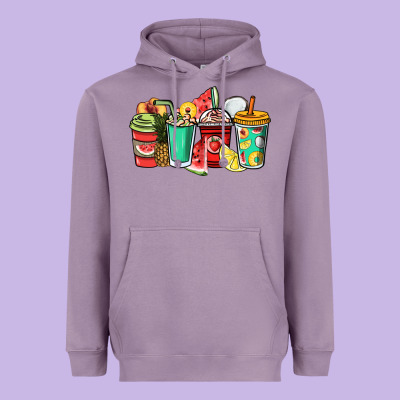 Fruits Coffee Cups Heavyweight Hoodie Designed By Nancycooperartshop
