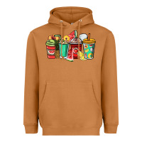 Meerkat Fruits coffee cups Heavyweight Hoodie - NancyCooperArtShop