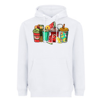White Fruits coffee cups Heavyweight Hoodie - NancyCooperArtShop