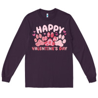 Plum happy valentine's day Long Sleeve Tee - MaliasSmallBusiness