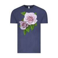 Vintage Denim Silver Lining Rose Vintage Tee - LillyAllenDesigns
