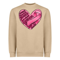 Mushroom heart breast cancer Heavyweight Sweatshirt - MaliasSmallBusiness