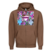 Mama Cowboy Western Animal Pattern Neon Zipper Hoodie | Teevron