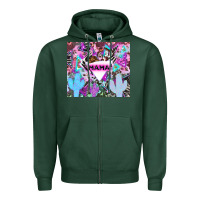 Sports Green mama cowboy western animal pattern neon Zipper Hoodie - LillyAllenDesigns