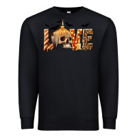 Black Halloween Love Premium Sweatshirt - texasbilliewilder