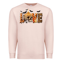 Pale Pink Halloween Love Premium Sweatshirt - texasbilliewilder