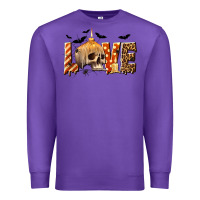 Purple Halloween Love Premium Sweatshirt - texasbilliewilder