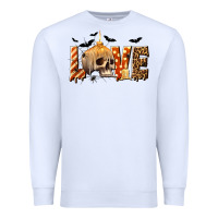 White Halloween Love Premium Sweatshirt - texasbilliewilder