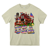 Mossy Barn in the USA Heavy Core Tee - Neo Western