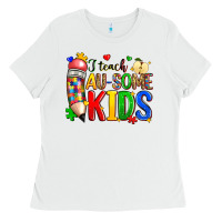 White i teach au some kids Ladies Tee - Zillion Design Studio