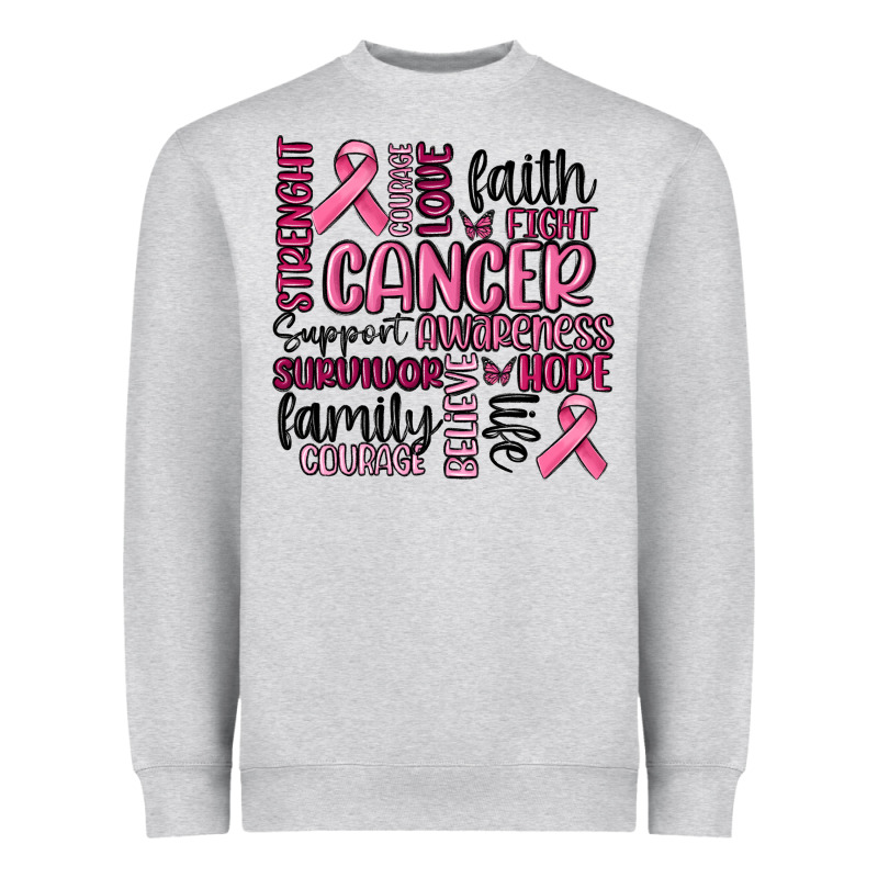 Cancer Awareness Heavyweight Sweatshirt by MaliasSmallBusiness | Teevron