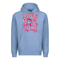 Colony Blue Love Hope Cure Cancer Awareness Premium Hoodie - HowdyJamesFarm