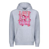 Heather Grey Love Hope Cure Cancer Awareness Premium Hoodie - HowdyJamesFarm