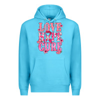Ocean Blue Love Hope Cure Cancer Awareness Premium Hoodie - HowdyJamesFarm