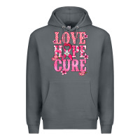 Rock Love Hope Cure Cancer Awareness Premium Hoodie - HowdyJamesFarm