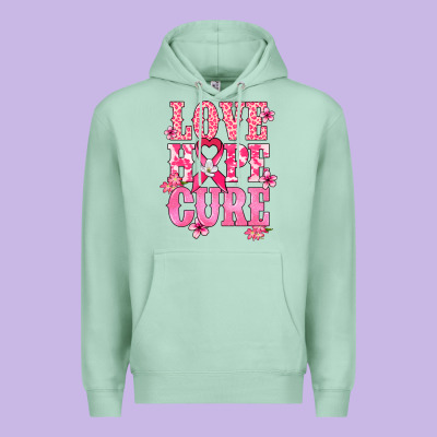 Love Hope Cure Cancer Awareness Premium Hoodie Designed By Howdyjamesfarm