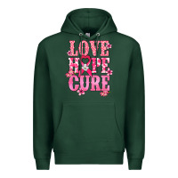 Sports Green Love Hope Cure Cancer Awareness Premium Hoodie - HowdyJamesFarm