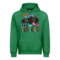 Emerald Easter Day Monster truck Easter egg crusher Urban Hoodie - OliviaCreatesArt