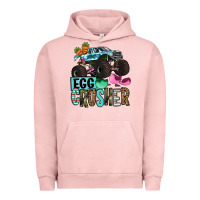 Pigment Salmon Easter Day Monster truck Easter egg crusher Urban Hoodie - OliviaCreatesArt