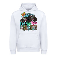 White Easter Day Monster truck Easter egg crusher Urban Hoodie - OliviaCreatesArt
