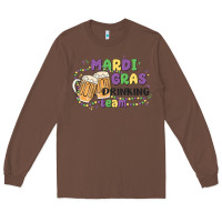 Chestnut mardi gras drinking team Long Sleeve Tee - MaliasSmallBusiness