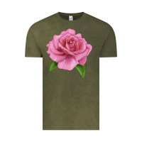 Vintage Olive Perfume Delight Rose Vintage Tee - LillyAllenDesigns