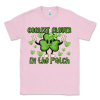 Bubblegum Pink coolest clover to pinch Classic Tee - MaliasSmallBusiness