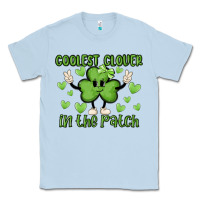 Dusty Blue coolest clover to pinch Classic Tee - MaliasSmallBusiness