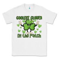 White coolest clover to pinch Classic Tee - MaliasSmallBusiness