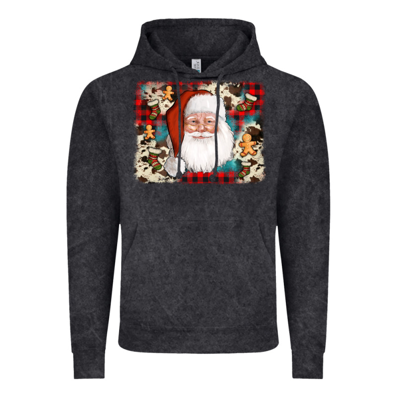 Cowhide Santa Cookie Socks Background Vintage Hoodie by AdoDesignShop | Teevron