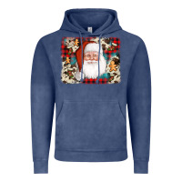 Vintage Denim cowhide santa cookie socks background Vintage Hoodie - AdoDesignShop
