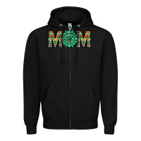 Black gemstone aztec mom Zipper Hoodie - LillyAllenDesigns