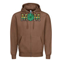 Chestnut gemstone aztec mom Zipper Hoodie - LillyAllenDesigns