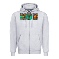 Heather Grey gemstone aztec mom Zipper Hoodie - LillyAllenDesigns