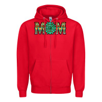 Red gemstone aztec mom Zipper Hoodie - LillyAllenDesigns