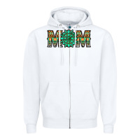 White gemstone aztec mom Zipper Hoodie - LillyAllenDesigns