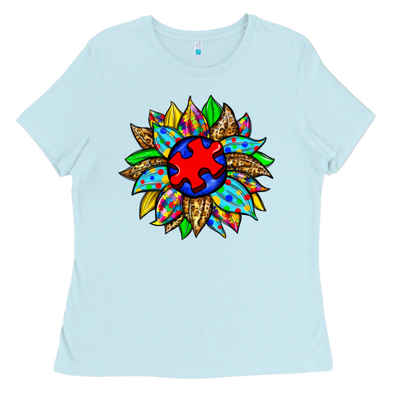 Autism Sunflower Ladies Tee by Zillion Design Studio | Teevron