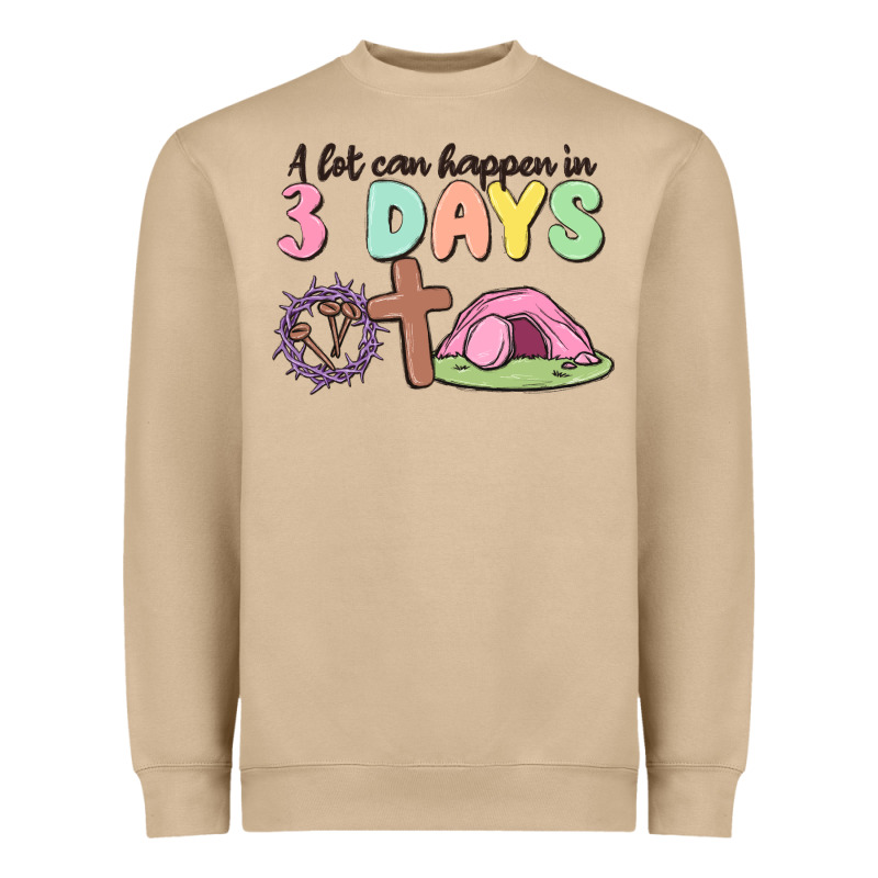 A Lot Can Happen In 3 Days Heavyweight Sweatshirt by MaliasSmallBusiness | Teevron