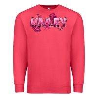 Cardinal Personalized Pink Cancer Themed Name Premium Sweatshirt - NancyCooperArtShop