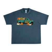 Midnight Navy pumpkin farm truck no background Urban Heavy Tee - Jasminsmagicworld