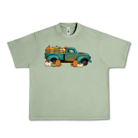 Oil Green pumpkin farm truck no background Urban Heavy Tee - Jasminsmagicworld